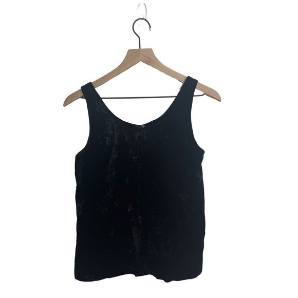 J Crew Velvet Black Tank Top Sz 00 - Picture 3 of 8